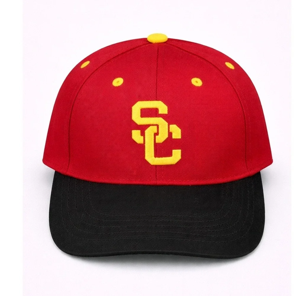 USC Trojans Hat Cardinal Red Black Snapback California Strong Banc of California
